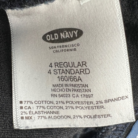 Old Navy Blue Rockstar Mid Rise Skinny Rouched Pull On Jeggings Size 4 Women’s - Picture 4 of 5